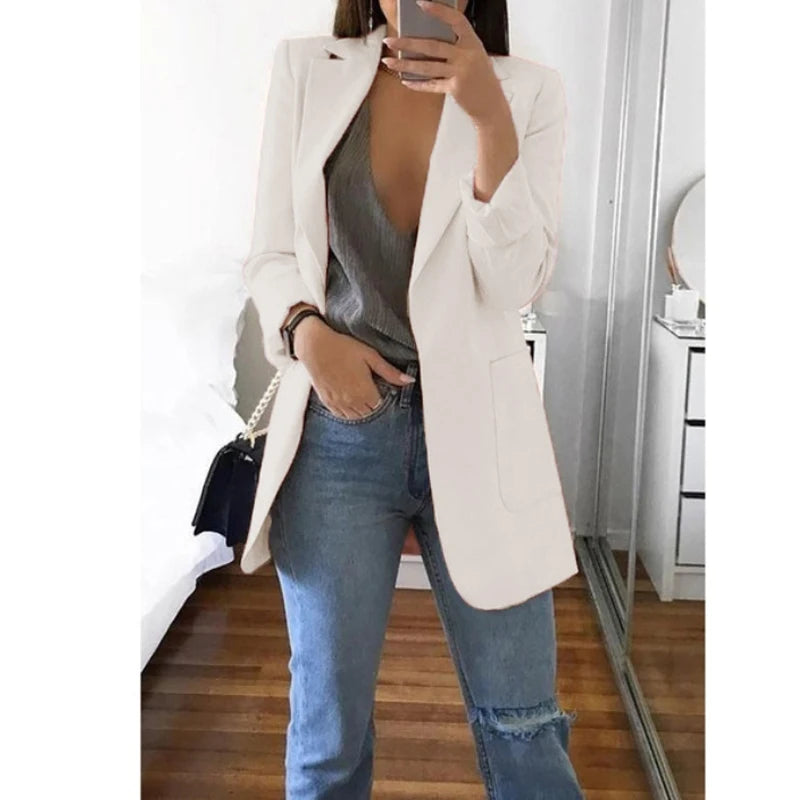 Slim Cardigan Suit Jacket