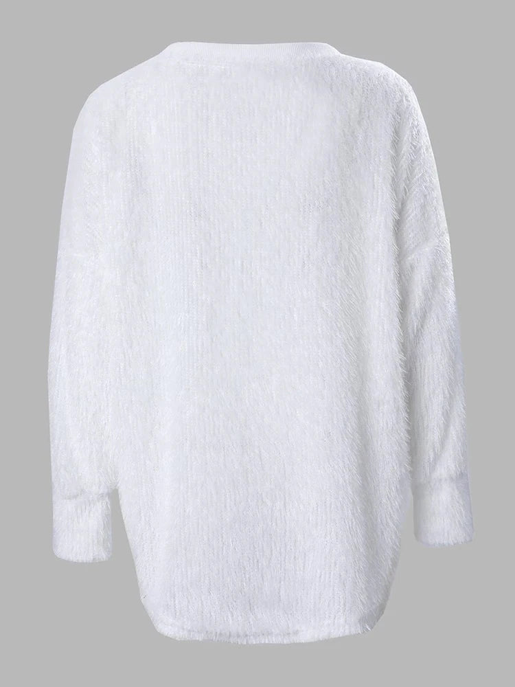 V-Style Knitted Pullover