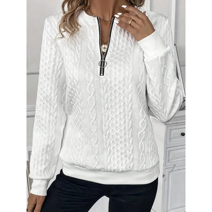 Half Zipper Warm Sweatshirt