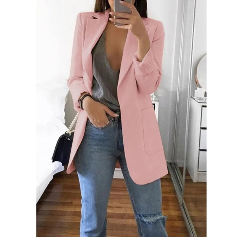 Slim Cardigan Suit Jacket