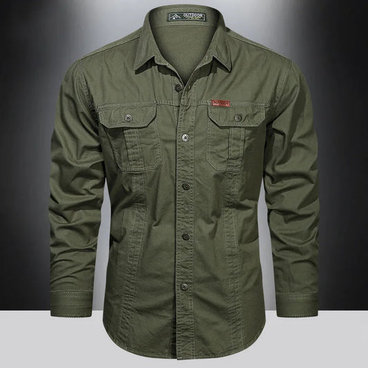 Multi-Pocket Cargo Shirt