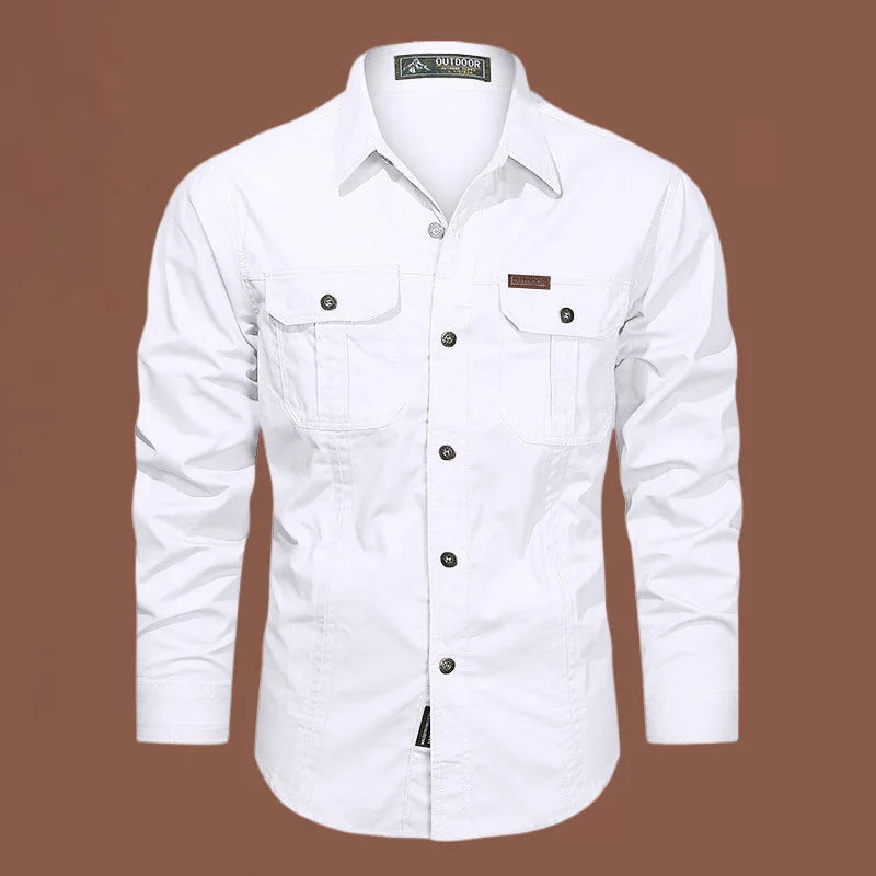 Multi-Pocket Cargo Shirt