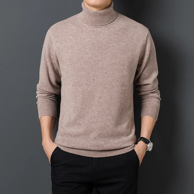 Men Cashmere Turtleneck Sweater