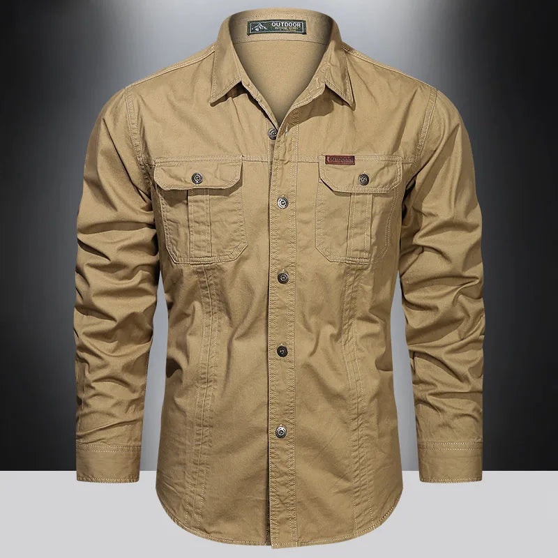 Multi-Pocket Cargo Shirt