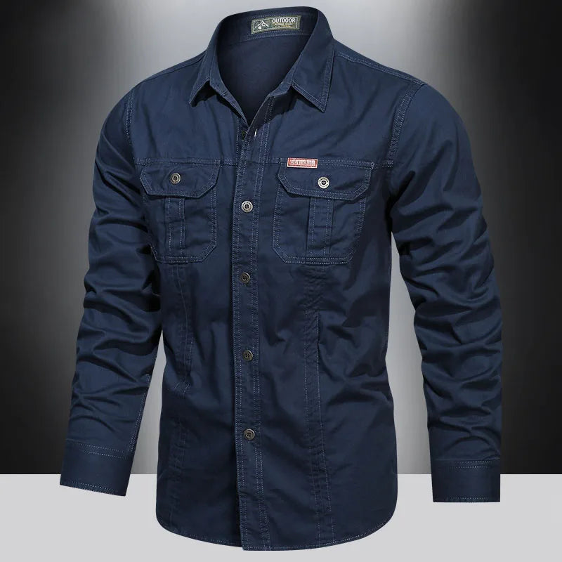 Multi-Pocket Cargo Shirt