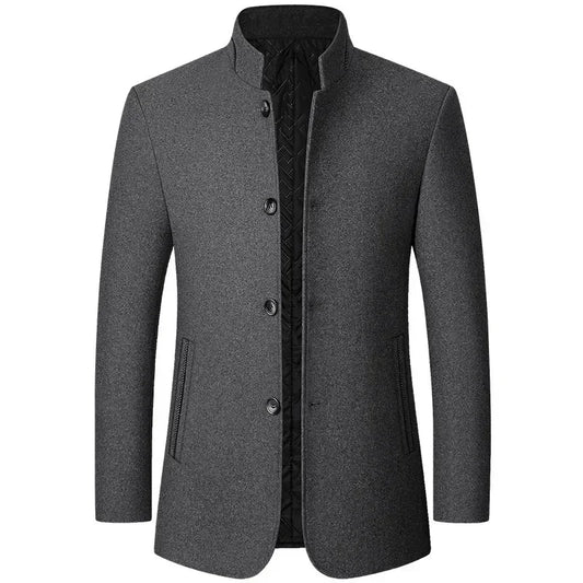 Men Thick Wool Overcoat