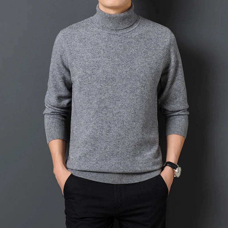 Men Cashmere Turtleneck Sweater