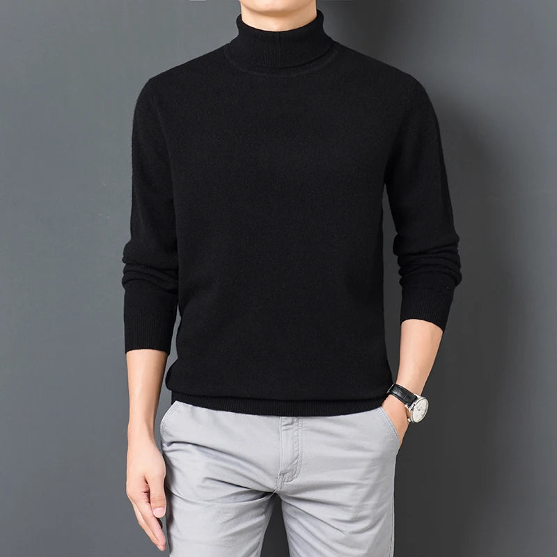 Men Cashmere Turtleneck Sweater